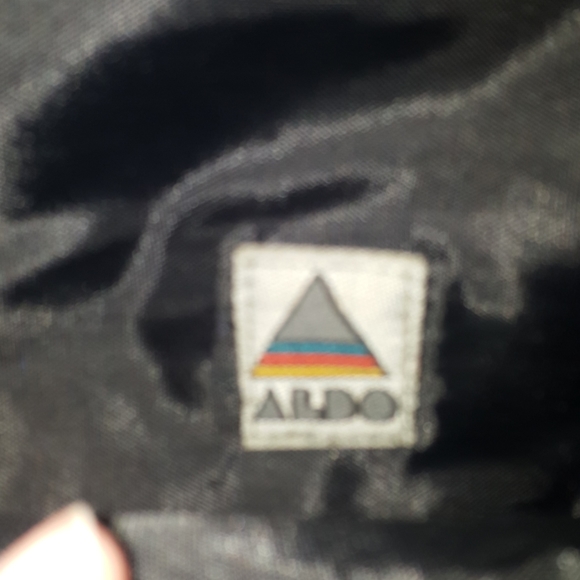 Black classic Aldo multi sectional hand bag - Picture 3 of 3